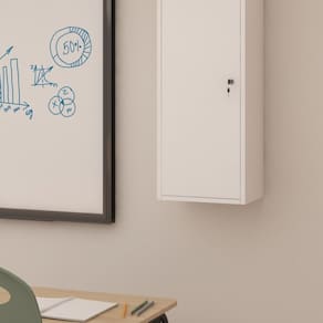 Armário Porta Celular com Chave para Escritório Branco