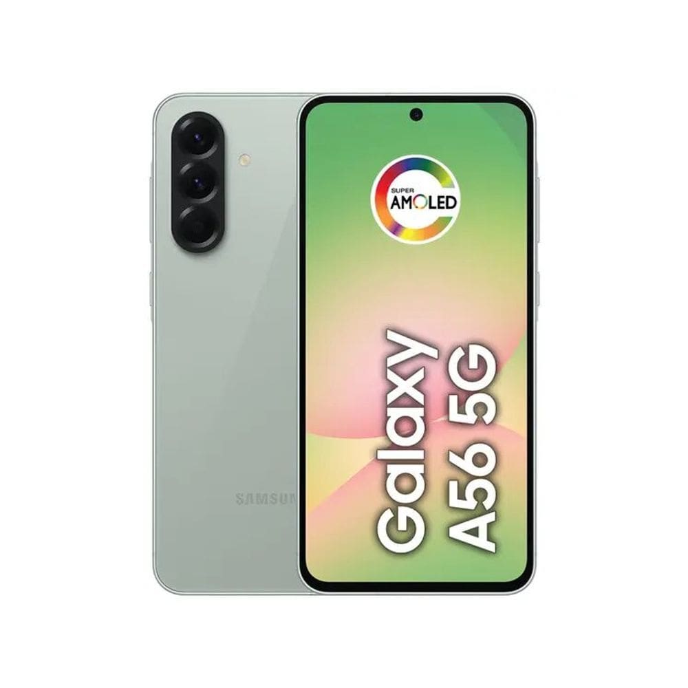 Smartphone Samsung Galaxy A56 128GB - Verde, 5G, Câmera Tripla 50MP, RAM 8GB, Tela 6.7"