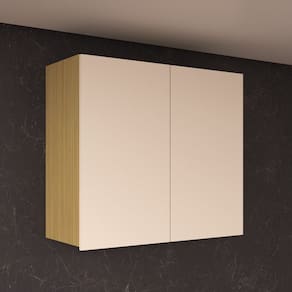 Armário Aéreo de Cozinha 80cm 2 Portas Giorgia Canary/Off White