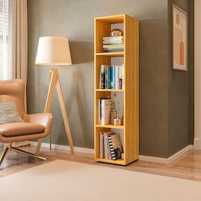 Estante para Livros Modular 4 Nichos 141cm X 30cm Marselha Freijó