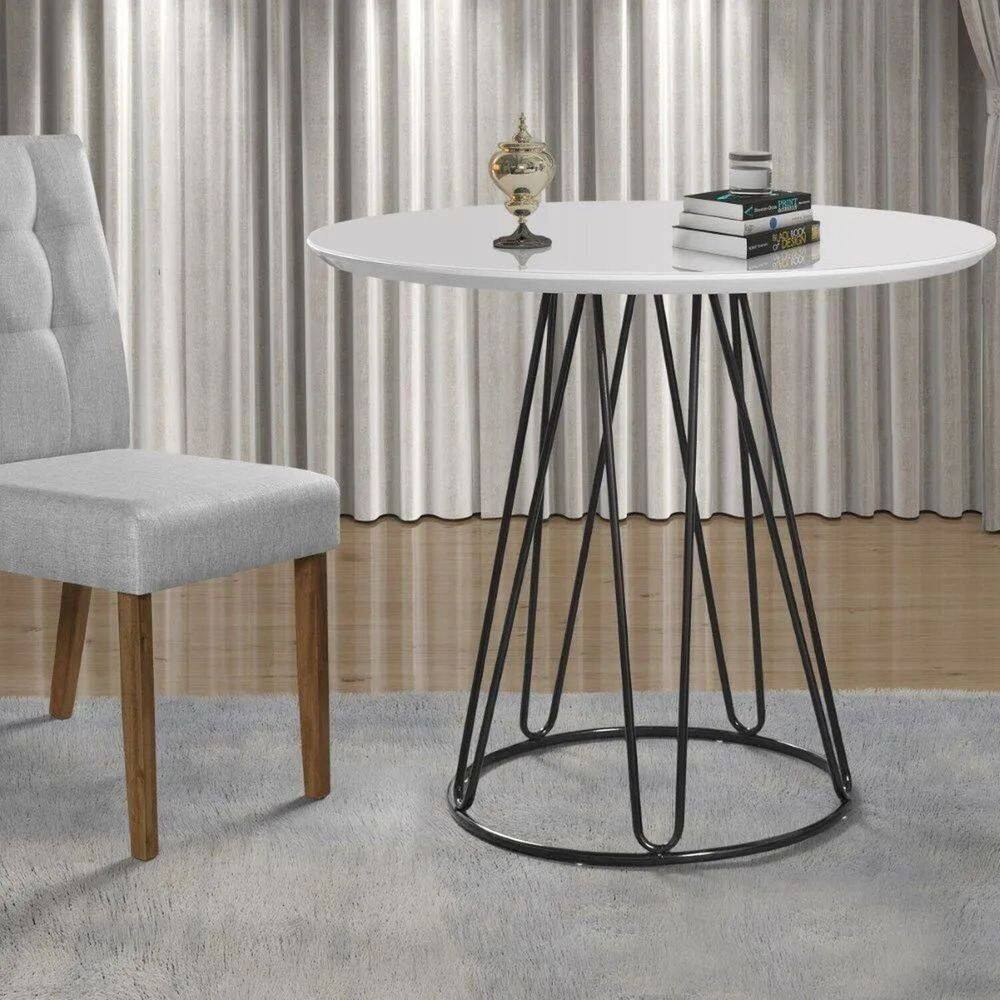 Mesa de Jantar Tampo 100cm X 79cm Rubi Branco
