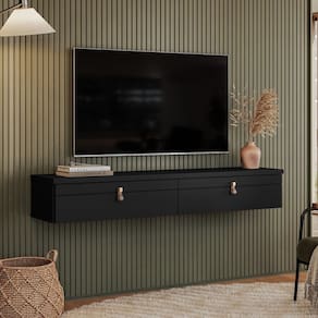 Rack Suspenso para Tvs até 50 Polegagas Preto Ac