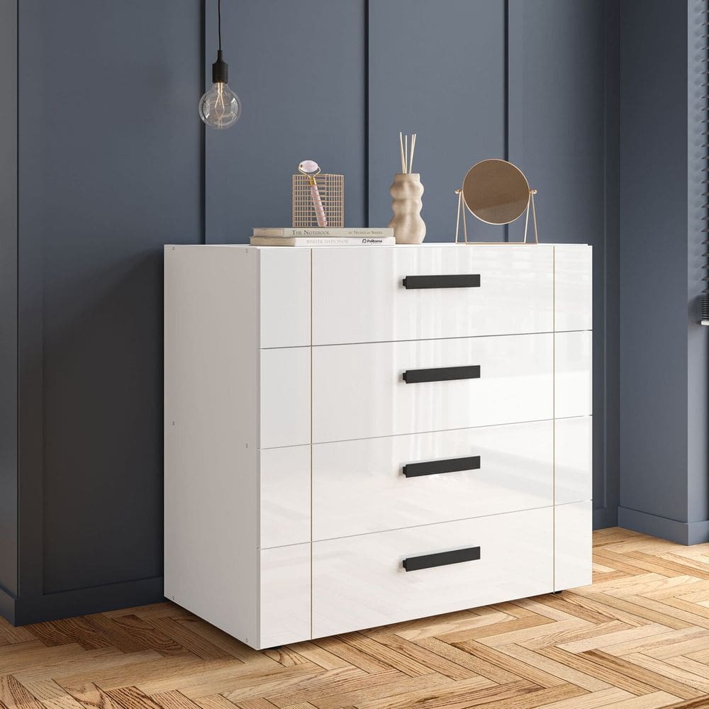 Cômoda 6 Gavetas Lisboa Móveis 83,8cm X 90cm Branco