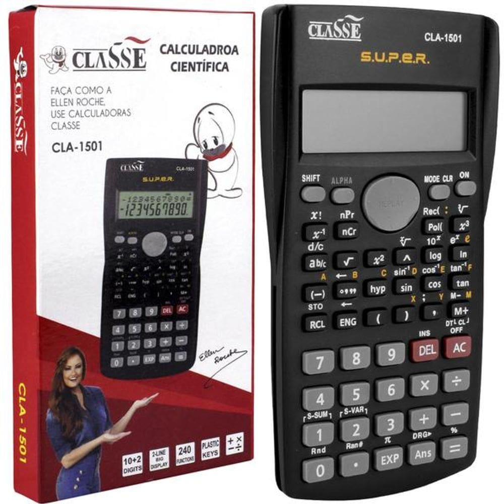 Calculadora Científica Classe Cla-1501 - 240 funções