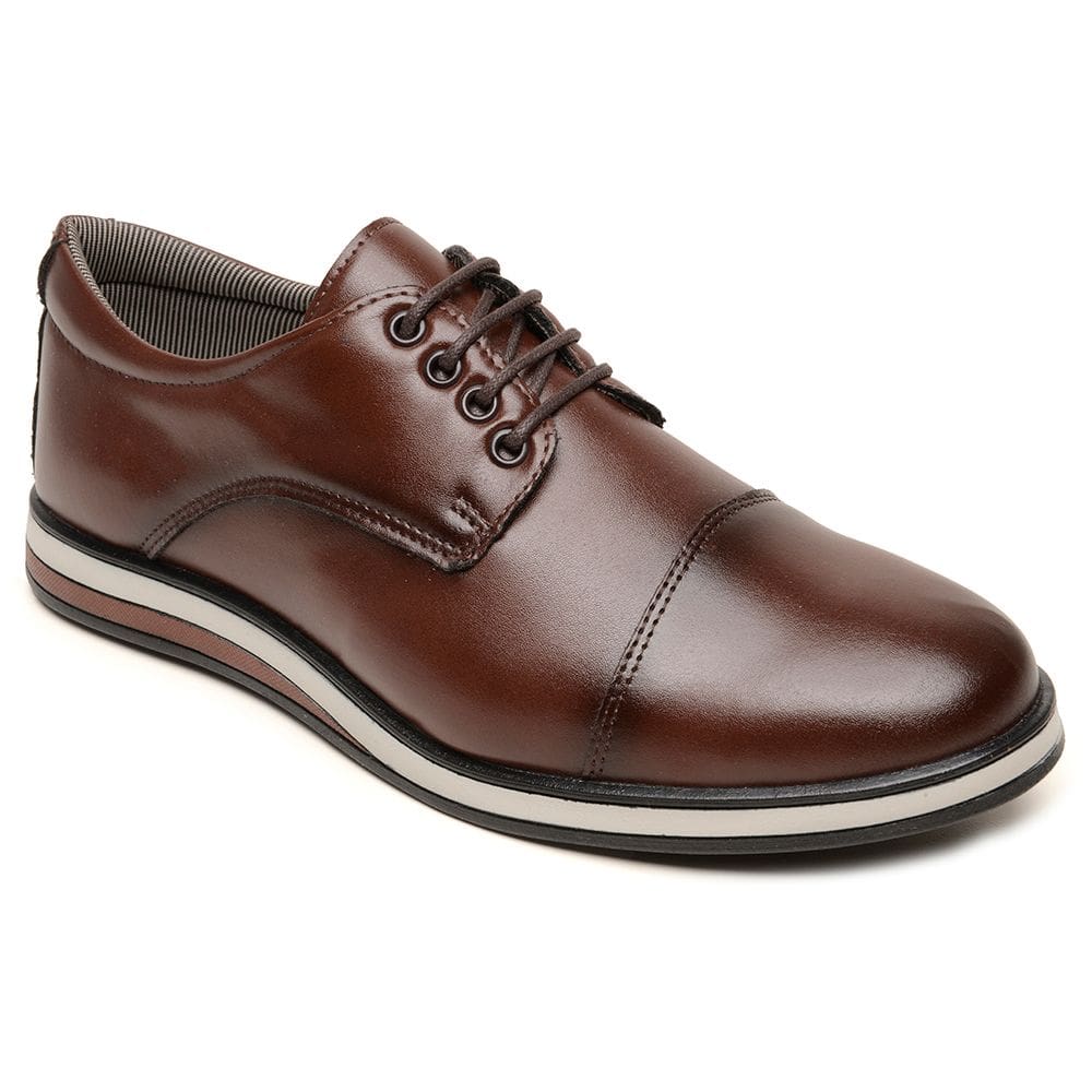 Sapato Casua Social Masculino Luxe Confort Marrom BR2