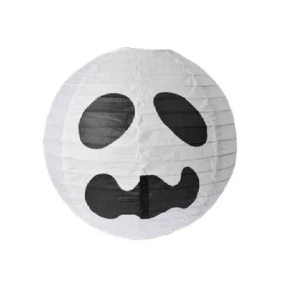 Lanterna Luminária De Papel Oriental Fantasma - 30cm