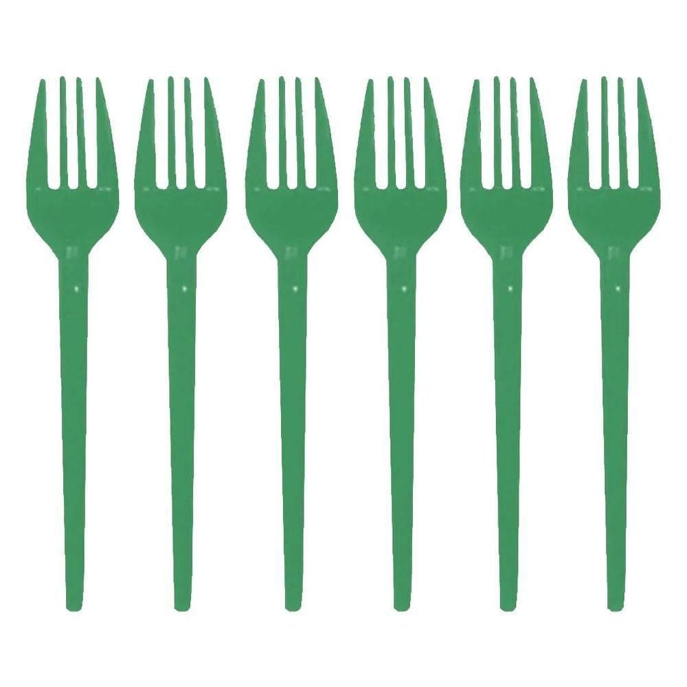 Garfinho Descartável Verde Para Festas - 50 Unidades