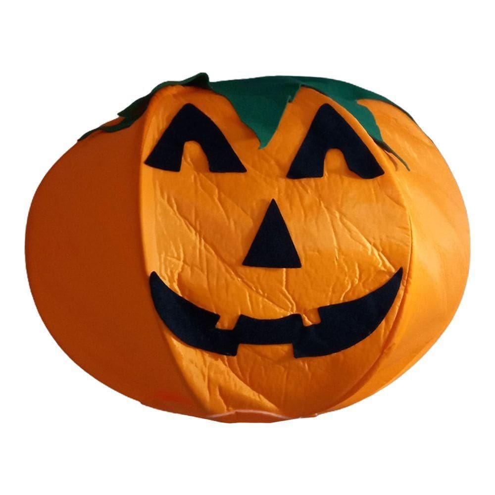 Enfeite De Halloween Abóbora Lanterna Em Tecido