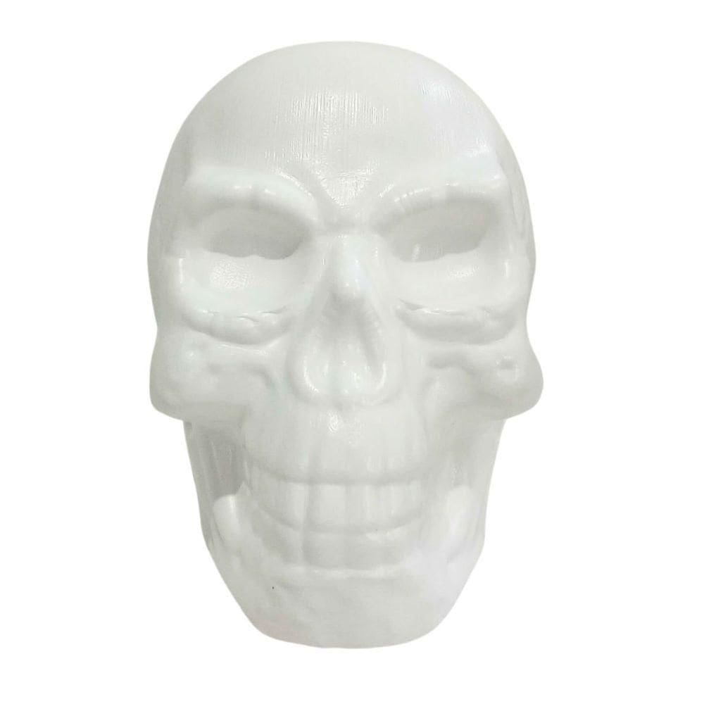 Decoração Halloween Grande Caveira Terror Cor Branco
