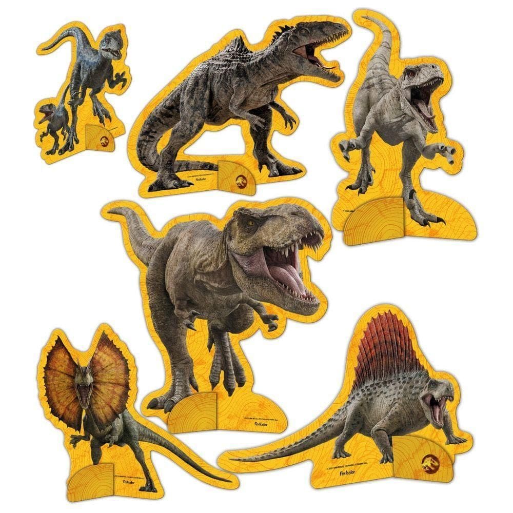 Decoração De Mesa Jurassic World Domínio - 8 Itens