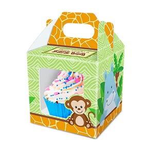 Caixa Cupcake Safari Bem Vindo A Selva - 8 Unidades