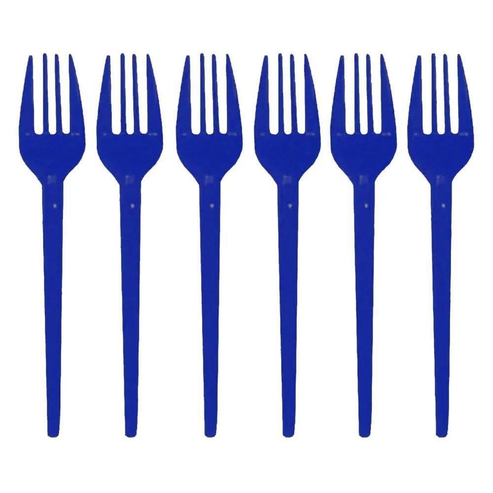 Garfinho Descartável Azul Escuro Para Festas - 50 Unidades