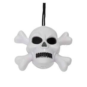 Colar De Halloween Caveira Pisca Pisca - 1 Unidade