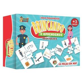 Jogo De Montar Brincando E Aprendendo Profissões - 1 Unidade