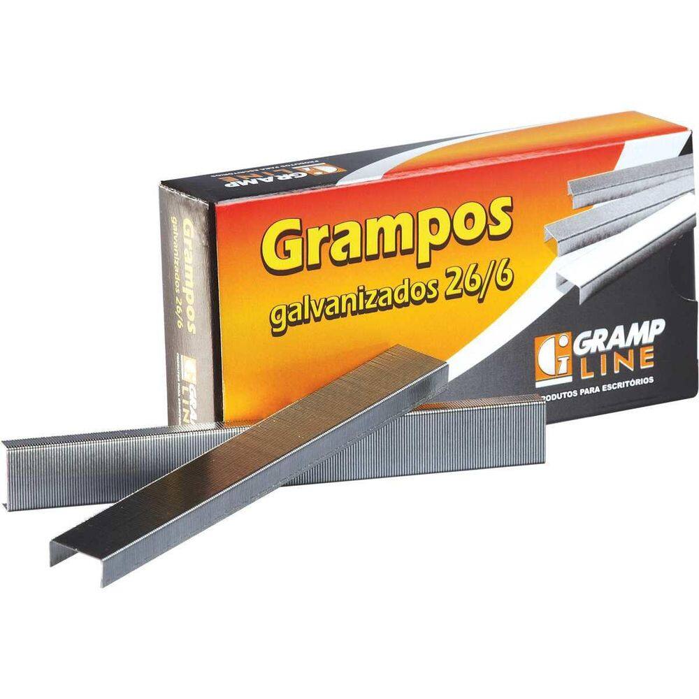 Grampo Para Grampeador 26/6 Galvanizado 5000 Grampos 7898457740357