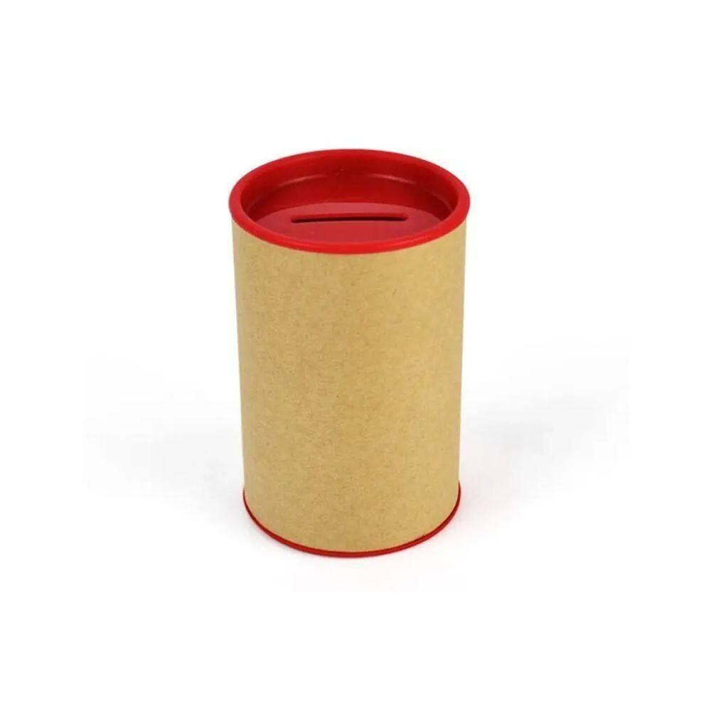 Cofrinho De Papelão Personalizável Vermelho - 6 Unidades