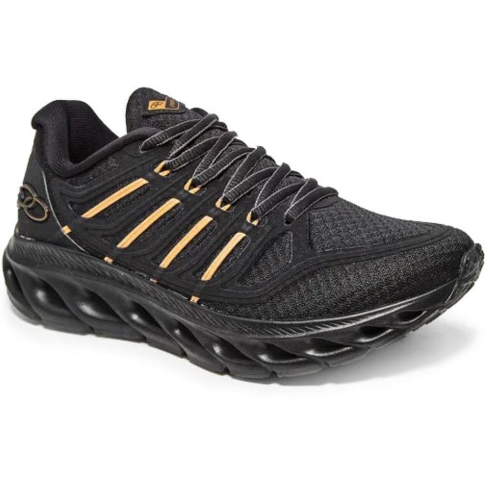 Tênis Infantil Olympikus Cyber 4 Menino - Preto e Dourado