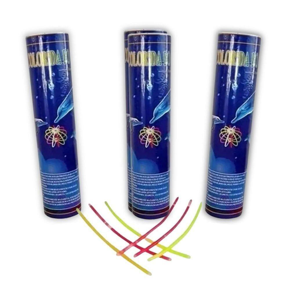Kit 300 Pulseira Neon Fluorescente Balada