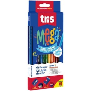Lapis De Cor Triangular Mega Soft Color Kit C/12Cores