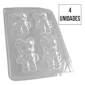 Forma De Silicone Ursinho Pequeno - 5cm X 7,8cm - 4 Un