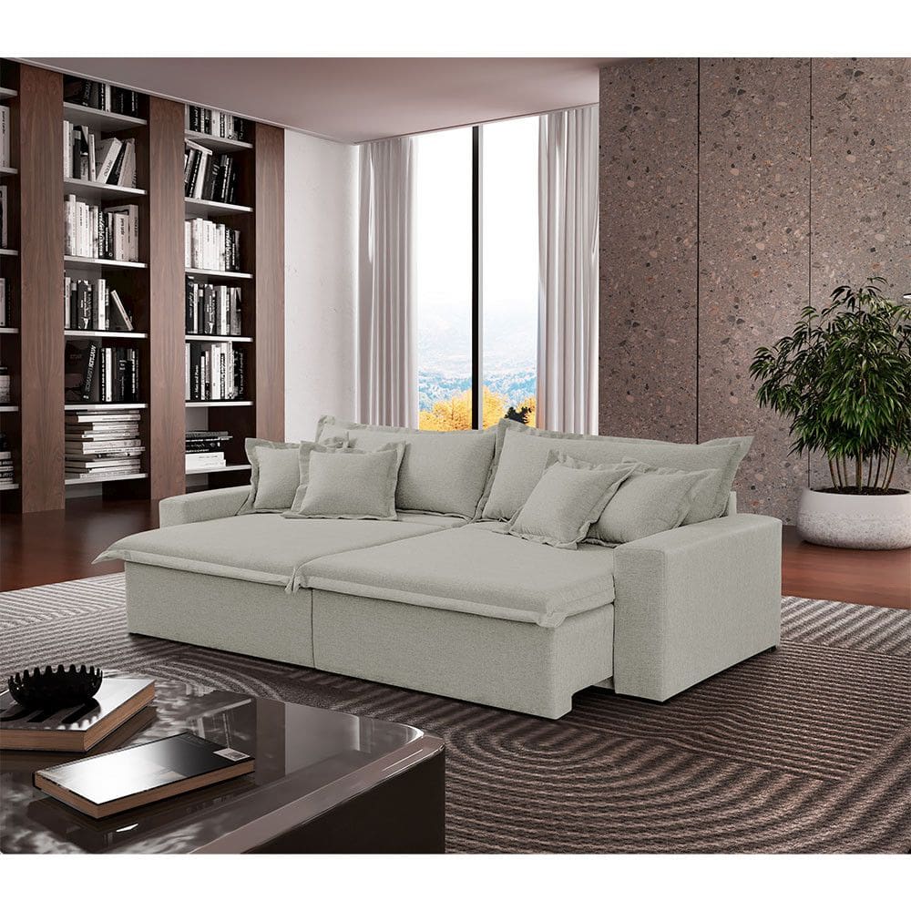 Sofá Montreal Veludo 2 Módulos de 120m B25cm Meu Sofá Online