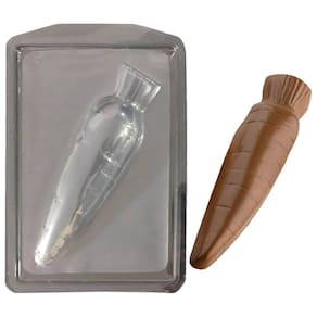 Forma De Silicone Para Chocolate - Cenoura - 10 Unidades