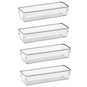 Organizador Modular Pote Transparente Grande Kit 4 Peças Acrimet Ref. 972.0
