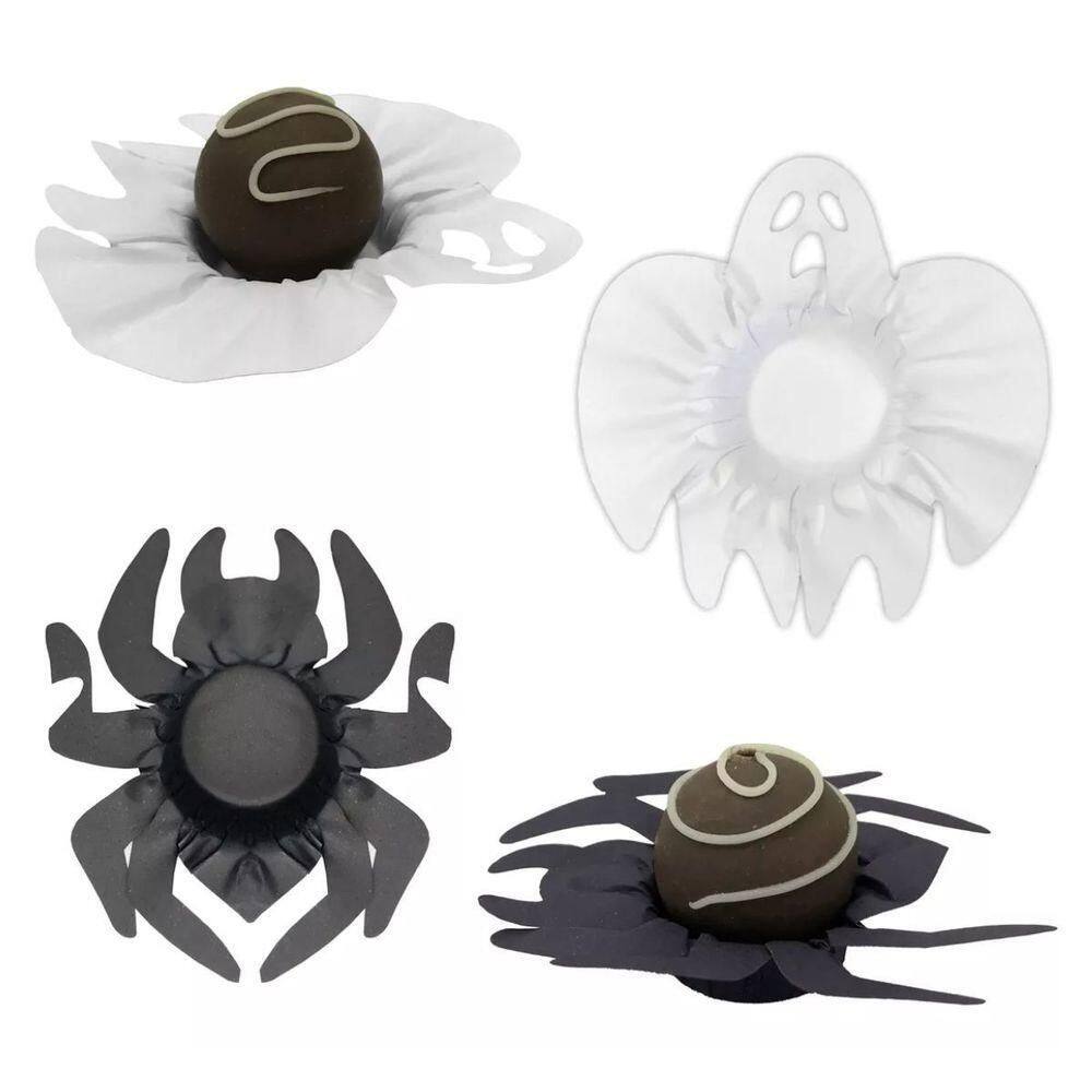 Forminha Para Doces Finos Halloween Fantasma E Aranha 30 Un