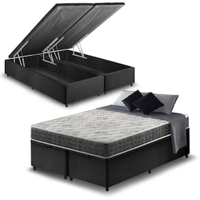 Cama Box Baú Queen + Colchão San Francisco Ortopédico 158