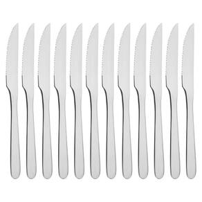 Kit 12 Facas De Mesa Churrasco Serrinha Tramontina Havaí Em Aço Inox