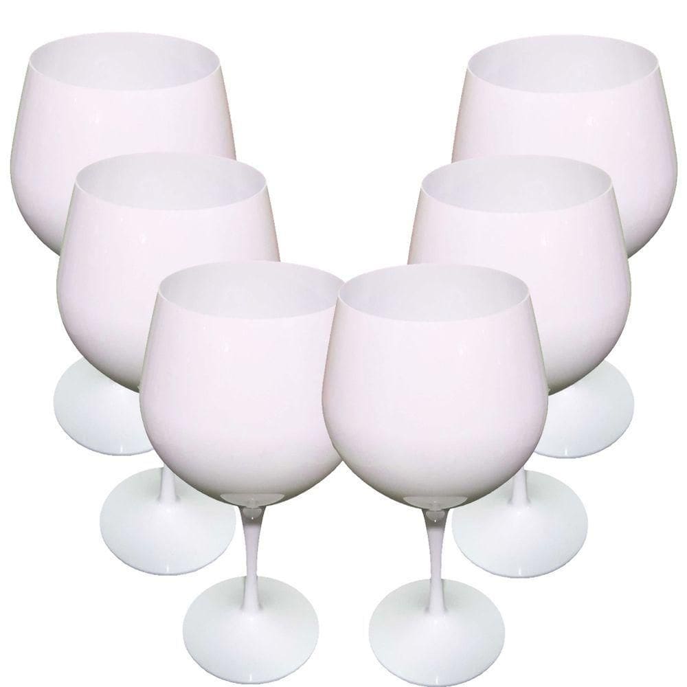 Taça Para Drinks Acrílico Branca Moscow 700ml - 6 Un