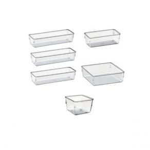 6 Organizadores Multiuso Modular Acrilico Gaveta, Maquiagem