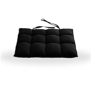 Assentos De Cadeira Futon 40x40 Em Sued Liso - Speciale Home Preto