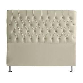 Cabeceira De Cama Box Bella Queen 160 Cm Suede Botão Cristal Porcelana Eli Móveis E Decoração