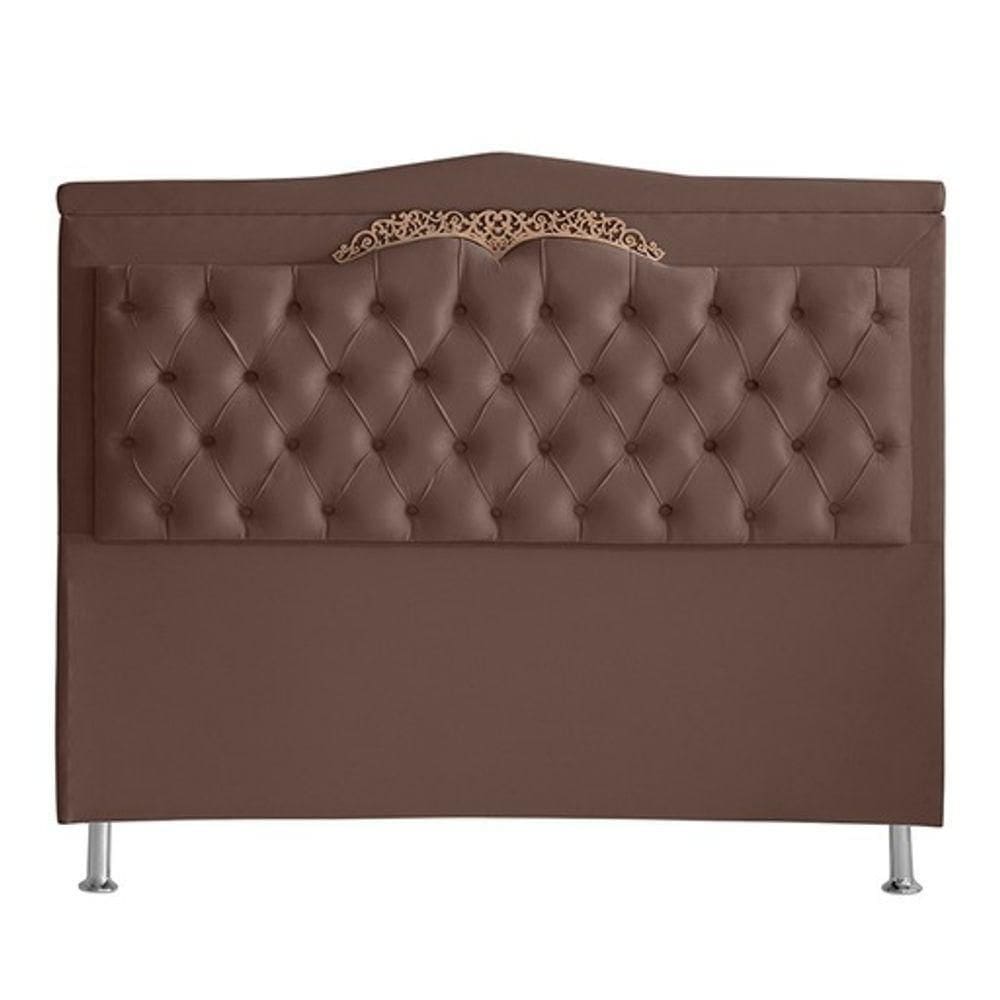 Cabeceira De Cama Box Madri Casal 140 Cm Suede Rosê Eli Móveis E Decoração