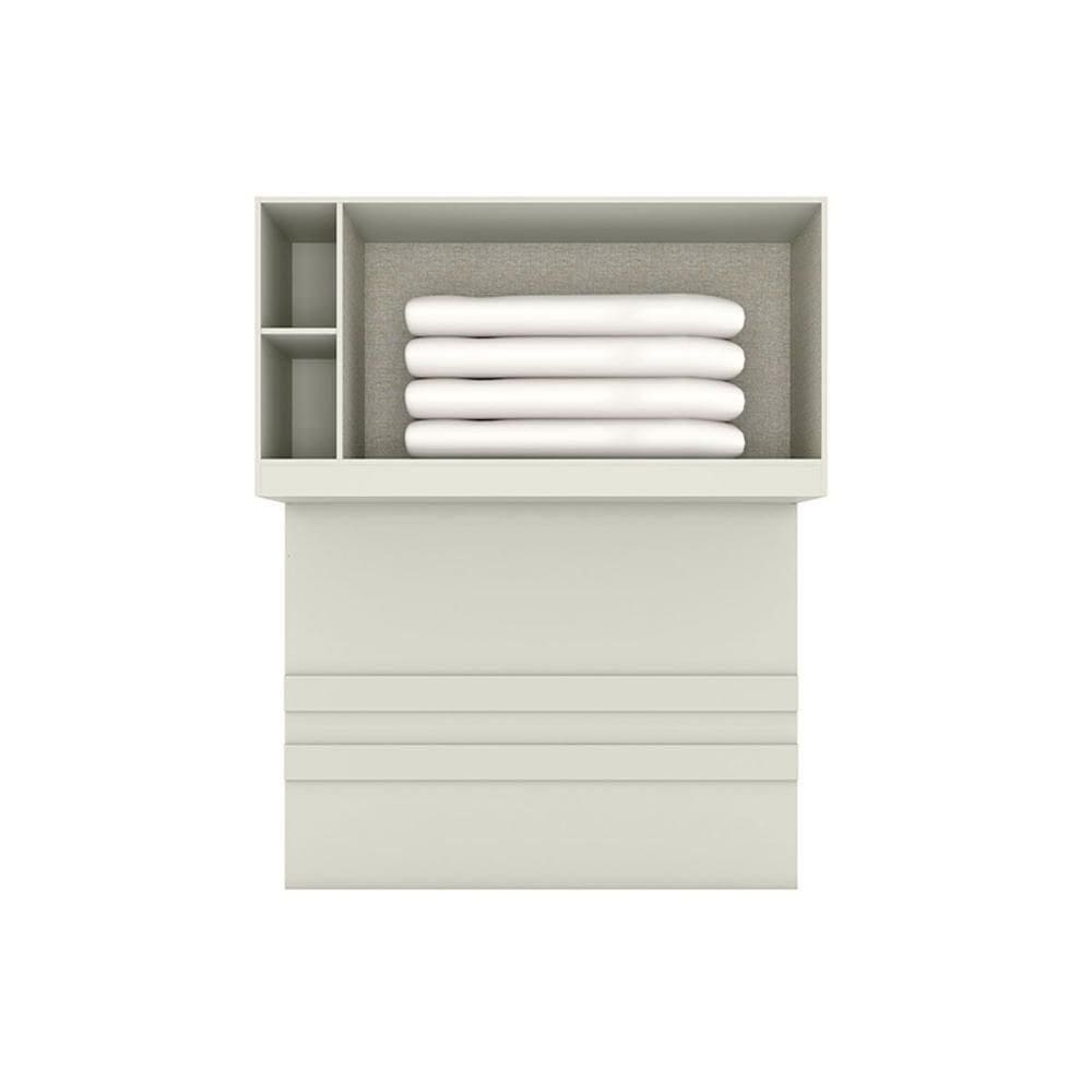 Modulado De Quarto Armário Ponte Aéreo Casal Com 3 Portas Mc13 Seletto Areia/jequitibá - Henn