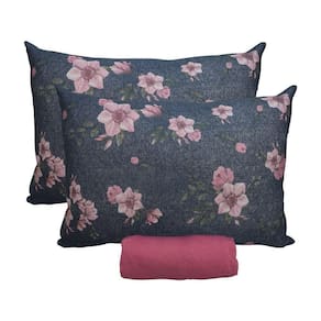 Jogo De Cama King Portallar Malha 100% Algodão Sevilha 3 Peças Rosa