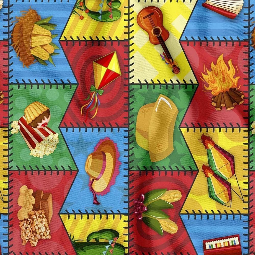 Tnt Estampado Festa Junina - 5 Metros