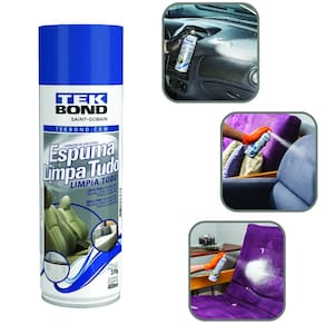 Espuma Limpa Tudo Tek Bond Aerosol Carro Casa 400ml 370g