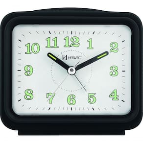 Relógio Despertador Branco Dois Alarme Super Alto Pilha Preto - Preto
