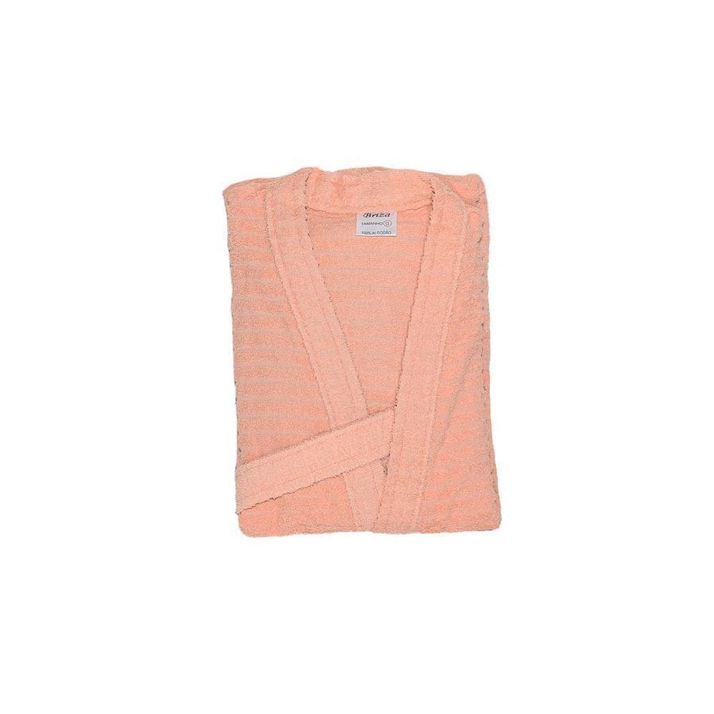 Roupão Atoalhado Juvenil Briza Salmão 4013 Tamanho 12