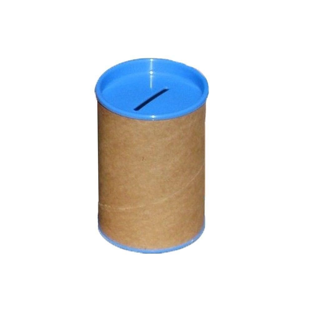 Cofrinho De Papelão Personalizável Azul - 6 Unidades