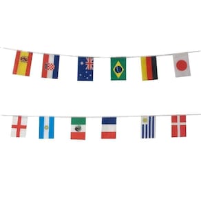 Varal De Bandeiras Países 12 Bandeiras - 3,2m