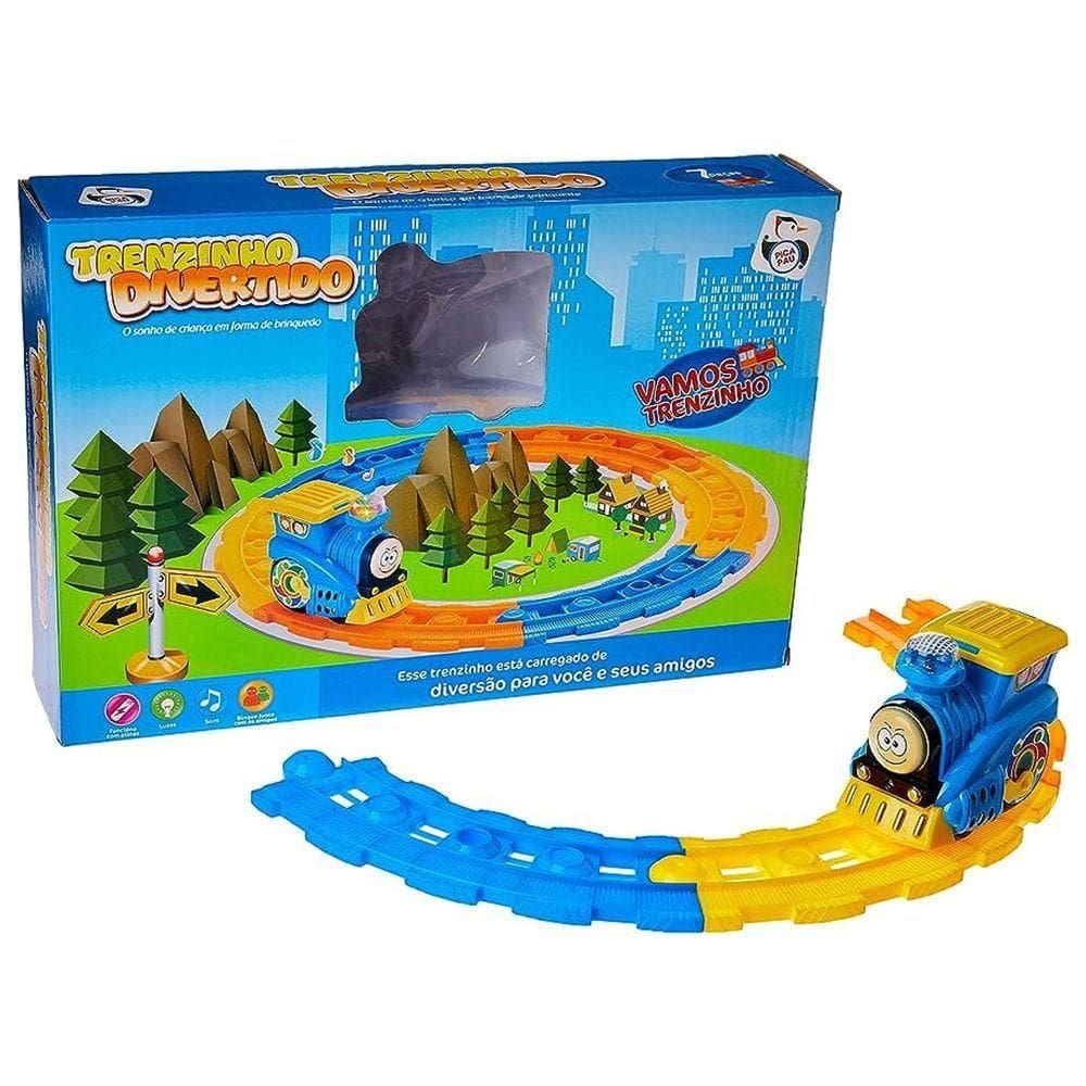 Trem Divertido Com Trilhos