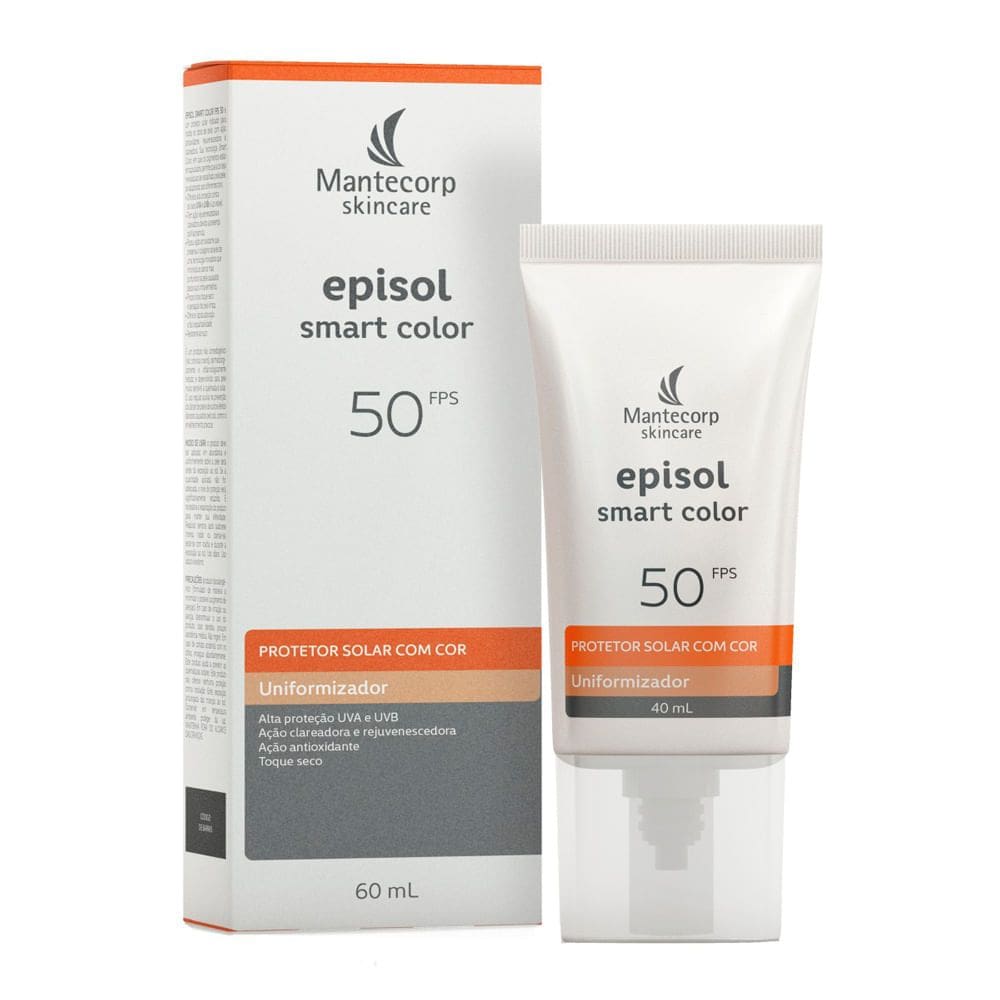 Protetor Solar Facial Episol Smart Color FPS 50 40ml