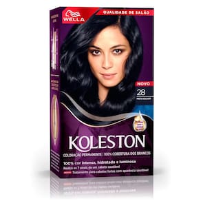 Tinta de Cabelo Koleston Preto Azulado 28