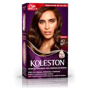 Tintura Creme Koleston Wella Castanho Médio 40 Kit