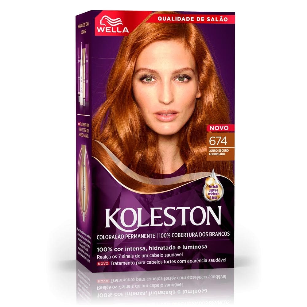 Tinta de Cabelo Koleston Chocolate Acobreado 674