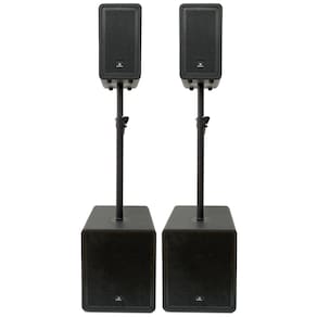 Kit 2 Caixas de Som Amplificada Waldman CB-2400 12" Sistema de Torre Ativo