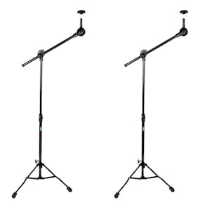 Kit 2 Pedestal Prato De Bateria Ask B12g Estante Girafa